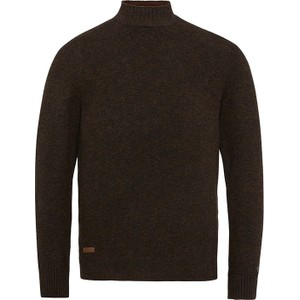 Czarny sweter Cast Iron w stylu casual z wełny