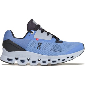 Niebieskie buty sportowe On Running z płaską podeszwą sznurowane w sportowym stylu