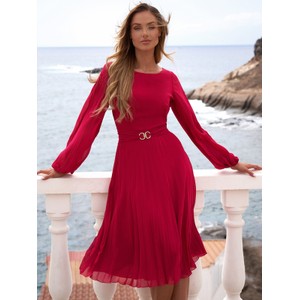 Czerwona sukienka POTIS & VERSO mini w stylu klasycznym