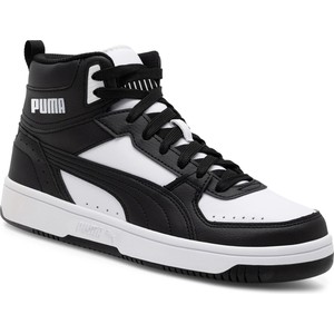 Czarne buty sportowe Puma w sportowym stylu z płaską podeszwą