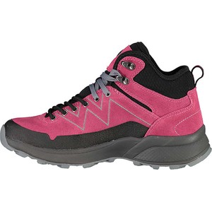 Różowe buty trekkingowe CMP z płaską podeszwą