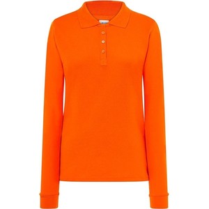 Pomarańczowa bluzka JK Collection lakierowane z bawełny w stylu casual