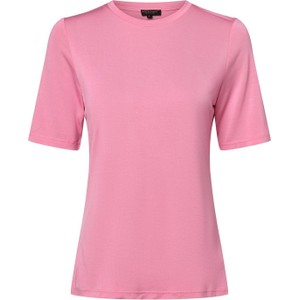 Różowy t-shirt Marie Lund w stylu casual z krótkim rękawem