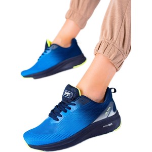 Niebieskie buty sportowe DK w sportowym stylu z płaską podeszwą