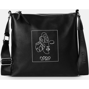 Czarna torebka NOBO średnia w stylu glamour na ramię
