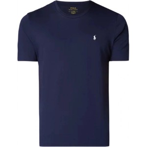 Granatowy t-shirt Ralph Lauren z krótkim rękawem w stylu casual