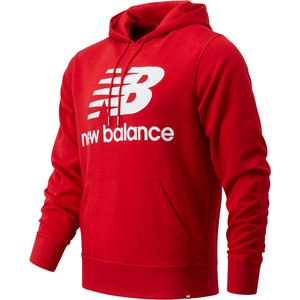 Czerwona bluza New Balance z bawełny w sportowym stylu