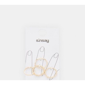 Sinsay - Pierścionki 4 pack - złoty