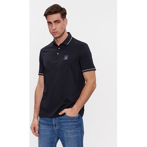Czarna koszulka polo Armani Exchange w stylu casual