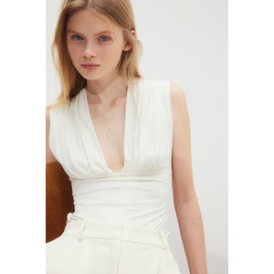 Bluzka H & M z dekoltem w kształcie litery v bez rękawów w stylu casual