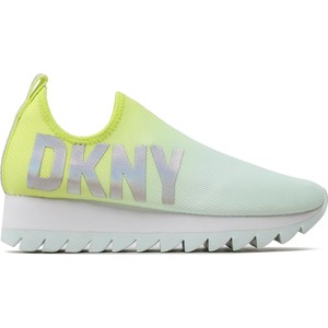 Zielone buty sportowe DKNY w sportowym stylu