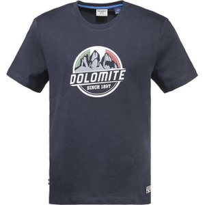 Niebieski t-shirt Dolomite z krótkim rękawem