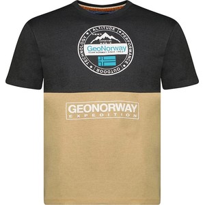 T-shirt Geographical Norway z bawełny w sportowym stylu