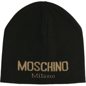 Brązowa czapka Moschino
