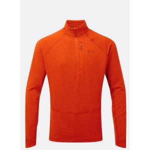 Pomarańczowa bluza Rab z polaru w sportowym stylu