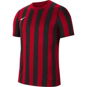Czerwony t-shirt Nike z dżerseju z krótkim rękawem w sportowym stylu
