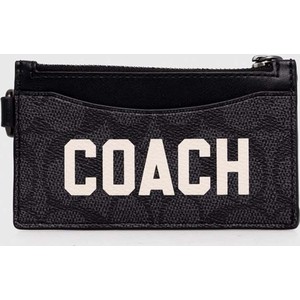 Czarny portfel męski Coach