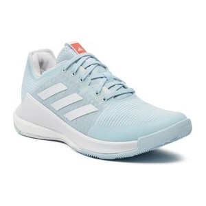 Niebieskie buty sportowe Adidas z płaską podeszwą w sportowym stylu sznurowane