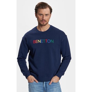 Granatowa bluza United Colors Of Benetton w młodzieżowym stylu
