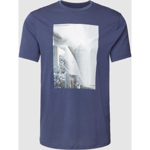 Granatowy t-shirt Armani Exchange