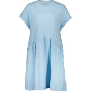 Niebieska sukienka Marc O'Polo DENIM mini z krótkim rękawem z bawełny