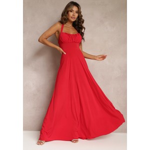 Czerwona sukienka Renee rozkloszowana