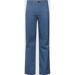 Niebieskie spodnie Tommy Hilfiger z bawełny w stylu casual