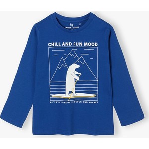 Granatowa koszulka dziecięca Lincoln & Sharks By 5.10.15. dla chłopców