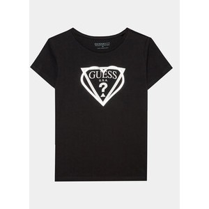 Czarna bluzka dziecięca Guess dla dziewczynek