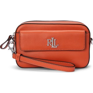 Pomarańczowa torebka Ralph Lauren na ramię średnia