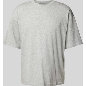 T-shirt Review w stylu casual z bawełny