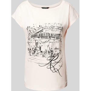 T-shirt Ralph Lauren z okrągłym dekoltem z nadrukiem