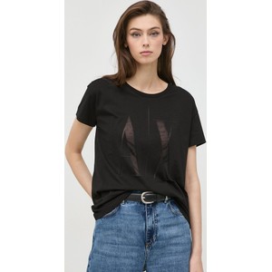 Czarny t-shirt Armani Exchange