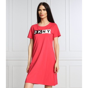 Sukienka DKNY z okrągłym dekoltem w stylu casual