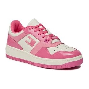 Różowe buty sportowe Tommy Jeans w sportowym stylu