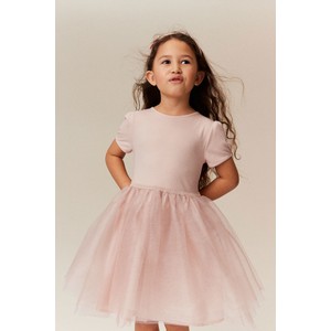 Różowa sukienka dziewczęca H & M z tiulu