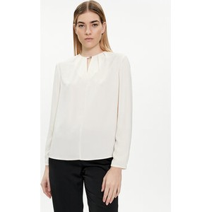 Bluzka Calvin Klein z długim rękawem z okrągłym dekoltem