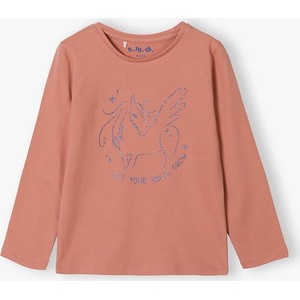 Różowa bluzka dziecięca 5.10.15. z bawełny