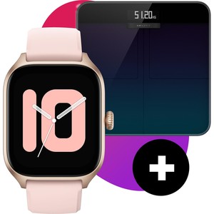 Smartwatch AMAZFIT - Gts 4 A2168 Rosebud Pink/Smart Scale