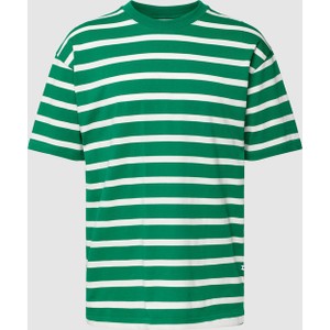 Zielony t-shirt Minimum z bawełny z krótkim rękawem w stylu casual