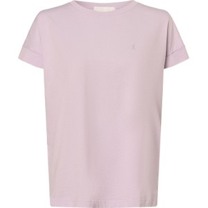Różowy t-shirt ARMEDANGELS z bawełny