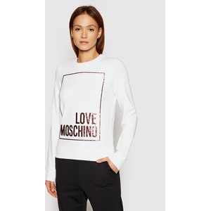 Bluza Love Moschino krótka w młodzieżowym stylu