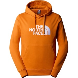 Pomarańczowa bluza The North Face w młodzieżowym stylu z wełny