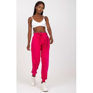 Różowe spodnie sportowe Basic Feel Good w stylu casual