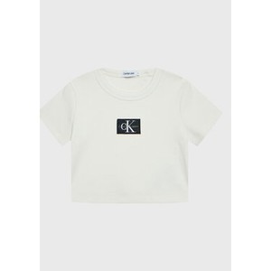 Koszulka dziecięca Calvin Klein dla chłopców z jeansu