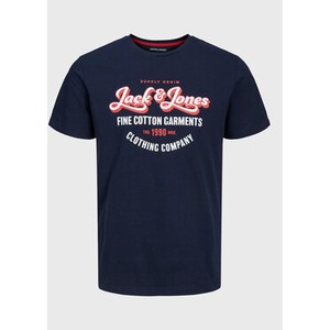 Granatowa koszulka dziecięca Jack&jones Junior dla chłopców