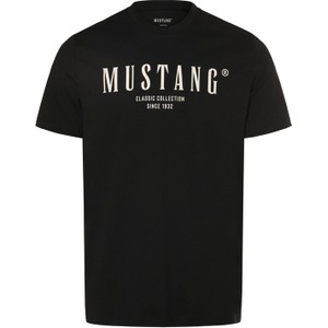 T-shirt Mustang w stylu klasycznym z nadrukiem