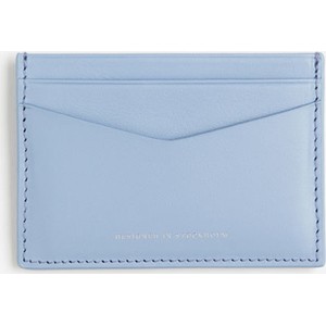 H & M & - Skórzane etui na karty kredytowe - Niebieski