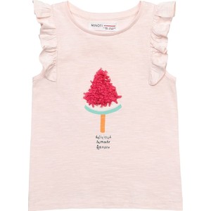 Różowa bluzka dziecięca Minoti dla dziewczynek z tkaniny