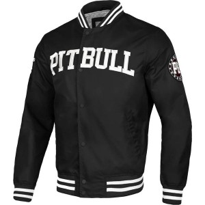 Czarna kurtka Pitbull West Coast w młodzieżowym stylu